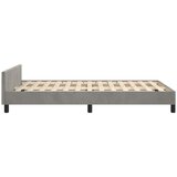  Okvir za krevet bez madraca svjetlosivi 120x190 cm baršunasti | shoptok.hr