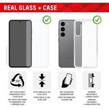 DISPLEX Zaštitno staklo Real Glass 2D za Samsung Galaxy S24/S25, + prozirna prozirna maskica (01908) | shoptok.hr