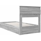 Krevet s od storage Siva Sonoma 100 x 200 cm Konstruirano drvo | shoptok.hr