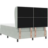  Postelja s škatlastim vzmetenjem in vzmetnico svetlo siva 160x200 cm žamet, (22083066) | Shoptok.si