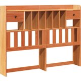 Maison Chic posteljno vzglavje - vzglavna omarica - nočna omarica s predelki voščeno rjavo 160 cm trdna borovina, (21707647) Cene