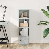 vidaXL Regal za knjige boja betona 31x24x102 cm konstruirano drvo | shoptok.hr