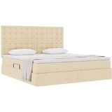  Postelja s shranjevanjem Krema 180 x 200 cm Umjetno usnje, (5000105192) | Shoptok.si