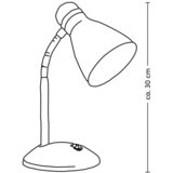 Mömax Namizna Svetilka Elif, Roza, 25 W | Shoptok.si