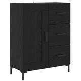  Kuhinjski ormarić Zidne Crni hrast 69 5 x 34 x 180 cm Konstruirano drvo | shoptok.hr