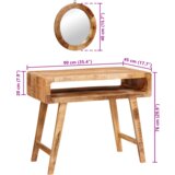 vidaXL stolovi za presvlačenje u spavaćoj sobi čvrsto drvo manga | shoptok.hr