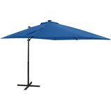  Konzolni vrtni suncobran sa stupom LED 250 cm azurnoplavi | shoptok.hr