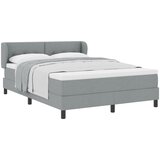 vidaXL Krevet sa podlogom i madracem svijetlosiva 140x190 cm tkanina | shoptok.hr