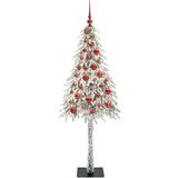 vidaXL Božićno drvce s 150 LED svjetlima Bijelo 150 cm PE i čelik | shoptok.hr