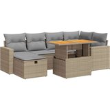  8-dijelni set vrtnih sofa od poliratana s jastucima bež bagrem | shoptok.hr