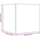  Set TV komoda 8 pcs 80 x 30 x 30 cm Crni hrast | shoptok.hr