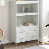  Visoka komoda bijela 67 x 39 x 113 cm čelična | shoptok.hr