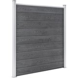  Vrtna ograda od WPC-a 699 x 186 cm siva | shoptok.hr