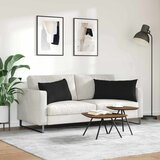  Jastučići za sofu 2 pcs Crna 80 x 40 cm tkanina | shoptok.hr