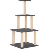  Penjalica za mačke sa stupovima za grebanje tamnosiva 111 cm | shoptok.hr