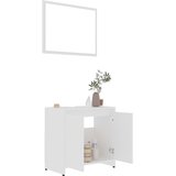  4-dijelni set kupaonskog namještaja bijeli konstruirano drvo | shoptok.hr