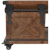  Stolić za kavu od masivne jelovine 91 x 51 x 38 cm smeđi | shoptok.hr