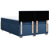  Krevet s oprugama i madracem plavi 140x200 cm od tkanine | shoptok.hr