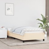  Okvir za krevet bez madraca krem 100 x 200 cm od tkanine | shoptok.hr