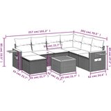  8-dijelni set vrtnih sofa od poliratana s jastucima bež | shoptok.hr