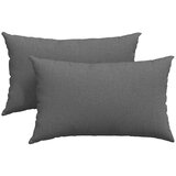 Jastučići za sofu 2 pcs Tamno siva 50 x 30 cm tkanina | Eponuda.com