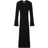 Bershka Pletena obleka črna | Shoptok.si