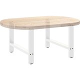  Noge za klubsko mizico bele barve 2 kosa 70 x (42-43) cm jeklo, (22123439) | Shoptok.si