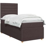  Boxspring krevet s madracem Tamno smeđa 80 x 200 cm Tkanina Slike