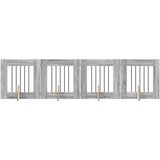  Vrata za pse z stojali 4 pcs Siva Sonoma 60 x 60 cm, (5000232721) | Shoptok.si