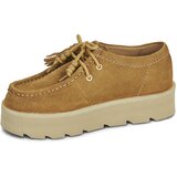 Clarks Čevlji Derby Meare Walla Bež | Shoptok.si