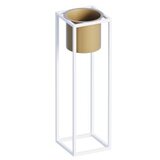 WALLXPERT Dekorativna saksija GED-023-C, 15x50 cm, Bijela Cijene