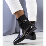 Gemre Black patent insulated ankle boots Isonti | ePonuda.com