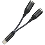  Adapter za slušalice SX-08 type c na 2x 3.5mm crni cene