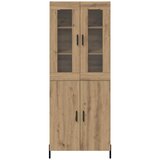  Highboard Umjetnički hrast 69,5 x 34 x 180 cm Konstruirano drvo | shoptok.hr