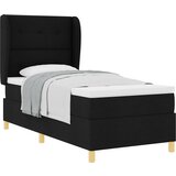 vidaXL Krevet s podnicom i madracem Crna 80x200 cm Tkanina | shoptok.hr
