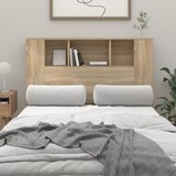  Uzglavlje s ormarićem boja hrasta sonome 120 x 18,5 x 102,5 cm | shoptok.hr