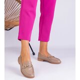 Gemre Brown women's loafers with embellishment and rhinestones Mikasa | shoptok.hr