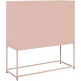 vidaXL Komoda ružičasta 100,5x39x107 cm hladno valjani čelik | shoptok.hr