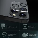 Lito Zaščitno steklo za kamero za iPhone 12 Pro - črno/prozorno | Shoptok.si