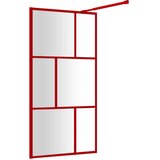  Stijenka za walk-in tuš sa staklom ESG crvena 115 x 195 cm | shoptok.hr