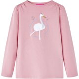 Dječja majica dugih rukava svjetloružičasta 104 | shoptok.hr