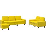  3-dijelni set sofa svjetložuti od tkanine | Eponuda.ba