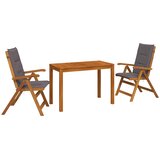  3-dijelni vrtni blagovaonski set 3 kom. Prirodna | shoptok.hr