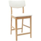  Trpezarijske stolice 2 kom. Čvrsto drvo od gume Prirodna Smeđa 48 x 49 x 95 cm | shoptok.hr