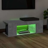 vidaXL TV omarica z LED lučkami betonsko siva 90x39x30 cm | Shoptok.si