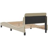  Okvir za krevet Dover krem 100 x 200 cm od tkanine | shoptok.hr
