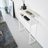YAMAZAKI Bela kovinska stranska mizica 18x60 cm Tower – | Shoptok.si
