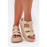 Boto Beige Platform Sandals Women Nitavelia | Shoptok.si