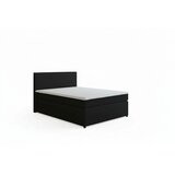 MID.YOU BOXSPRING POSTELJA 140 cm x 200 cm , tekstil, leseni material barve grafita | Shoptok.si