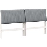 vidaXL Tapecirano vzglavje Svetlo siva 180 cm Masivno borovo les | Shoptok.si